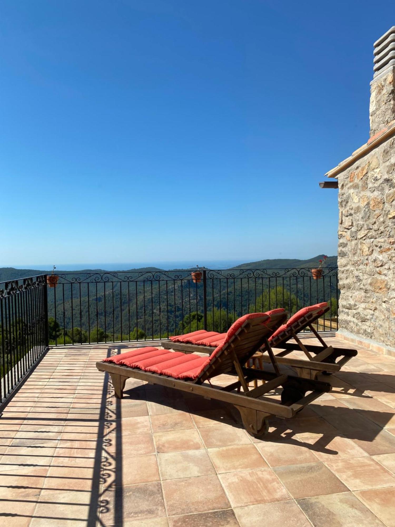 La Cueva De Miravet - Villa De Lujo En La Cima De La Montana Con Vistas Al Mar Cabanes  Bagian luar foto