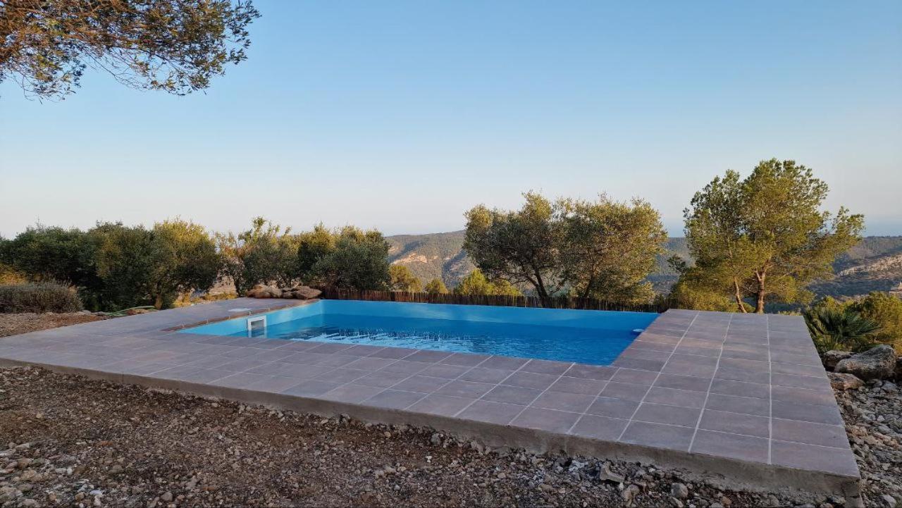 La Cueva De Miravet - Villa De Lujo En La Cima De La Montana Con Vistas Al Mar Cabanes  Bagian luar foto